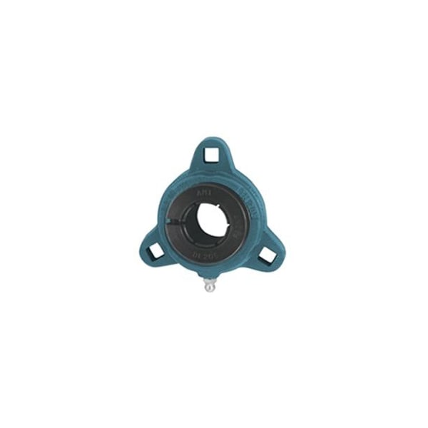 Ami Bearings SINGLE ROW BALL BEARING - 30MM WIDE ACCU-LOC MALLEABLE 3-BOLT FLANGE UETM206 - main